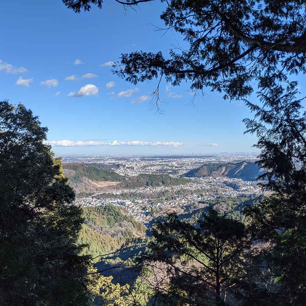 Hiking up Mount Mimuro, Ome, Japan